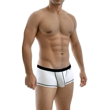 Men's Underwear Personalized Design Low Waist Boxers Pack Breathable Single Layer U Convex Pouch Boxershorts Men