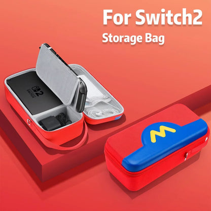 For Switch 2 Game Theme EVA Carrying Case Hard Shell Switch 2 Storage Bag Portable NS Switch 2 Accessories Large Capacity Bag