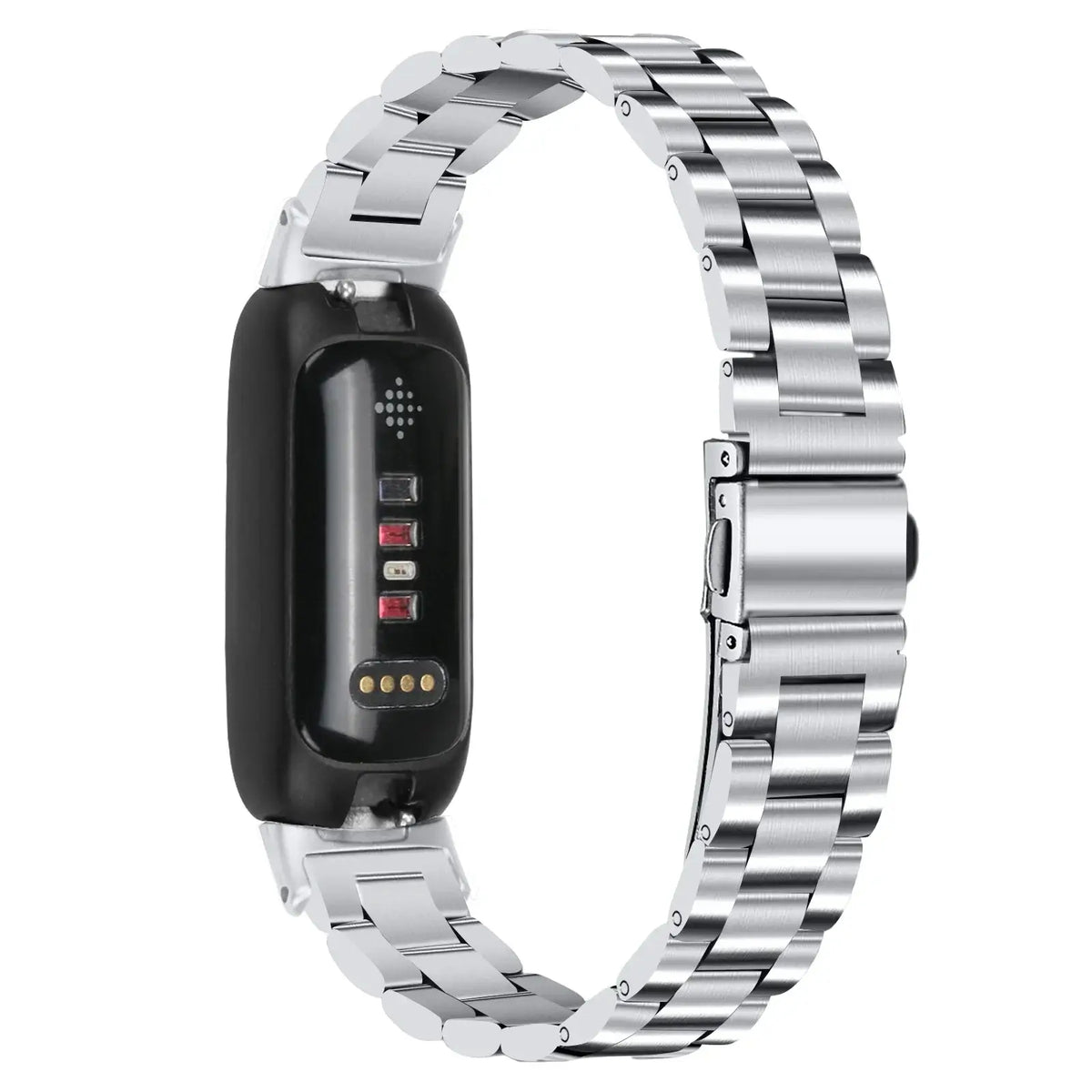 Fitbit Inspire 3 Stainless Steel Link Bracelet Band, Solid & Two-Tone