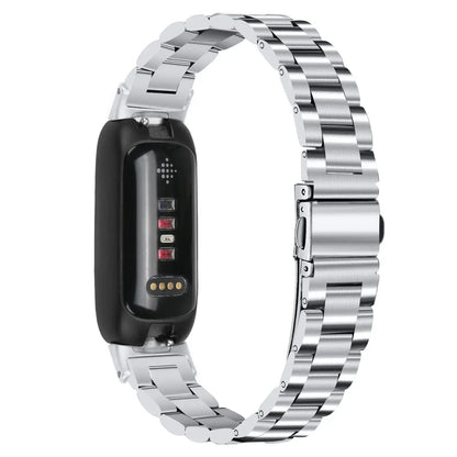 Fitbit Inspire 3 Stainless Steel Link Bracelet Band, Solid & Two-Tone