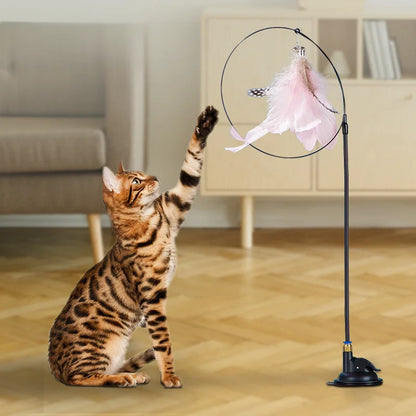 Funny Simulation Bird Cat Toy Feather with Bell Cat Stick Interactive Toy for Kitten Playing Teaser Wand Toy Pet Cats Supplies