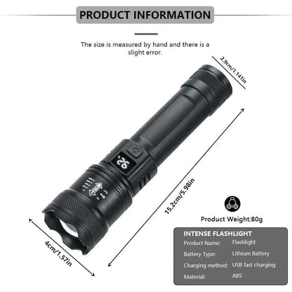 High Power LED Tactical Flashlight with USB Charge