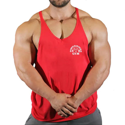 Men's Gym Stringer Vest Sleeveless Tank Top