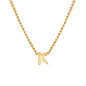 Vnox Chic Tiny A-Z Letters Necklaces for Women Girls, Gold Color Stainless Steel Initial Chokers,Small Pendent Necklaces Jewelry