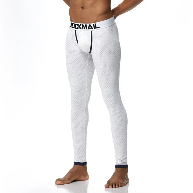 Men's Thermo Underwear Fashion Men Thermal Long Johns Mens Sexy Underwear Penis Pouch Warm Male Leggings Pants Autumn Winter