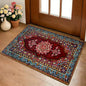 Mysterious Red Persian Carpet Floor Mat Cozy Flannel Soft Thick Non-Slip Mat For Living Room Bedroom Kitchen Decor Rugs