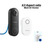 REOLINK Smart 5MP PoE Video Doorbell IP Security Camera Chime, Black 4:3 White 3:4 Aspect Ratio 2-Way Talk Secured Local Storage