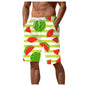 Men's Palm Tree Gradient Pattern Fashion Shorts Boys Summer Cool Hawaii 3D Printed Casual Swim Trunks Quick Dry Surfboard Shorts