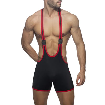 Sexy Wrestle Singlet Men Shorts Bodywear Bodysuit Sexy Undershirt Lingerie Buckle Singlet Leotards Underwear Man Workout Clothes