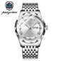 PAAZOMU Top Original Men Watch Waterproof Luminous Date Rectangle Man Wristwatch Mesh Stainless Steel Men's Quartz Watches Male