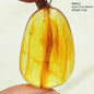 Natural Amber Pendant From Baltic Flower Yellow Amber Water Drop Women Men Jewelry Reiki Stone Women Men AAAAAAA