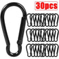 50/10pcs Mini Carabiner Keychain Alluminum Alloy D Type Buckle Spring
