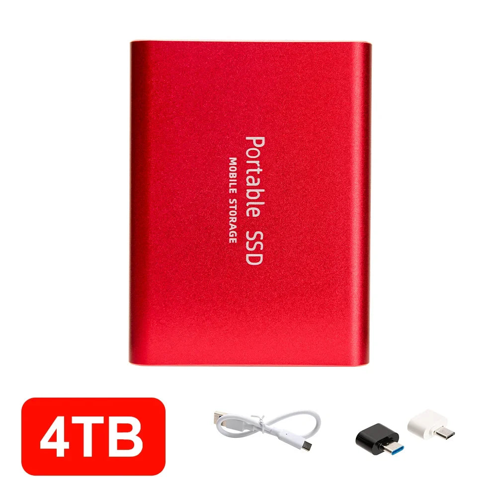 16TB High‑speed Portable External SSD USB 3.1 Type‑c External Hard