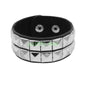 T5UF Stylish Punk Rock Bracelet Square Rivets Punk Wristband Trendy Gothic Jewelry Suitable for Individuality and Comfort