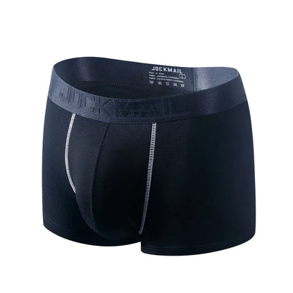 Underwear Men Boxer Briefs Mesh Pouch Penis Scrotum Separation U Convex Unterhosen Herren Boxers Hombre Boxershorts Breathable