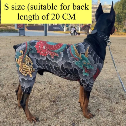 Funny Tattoo Dog Shirt Costume for Pets
