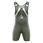 Men's Singlet Zipper Front Back Dog Man Play Bodysuits