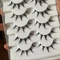 5 Pairs Manga Lashes Natural Look Wispy False Eyelashes Fluffy 3D Volume Spiky Anime Fake Eyelashes for Cosplay Daily Makeup