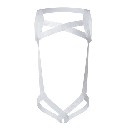 Sexy Lingerie Man Harness Chest Bodysuit Fetish Men Hollow Out Bondage Jockstrap Gay Underwear Men's Jumpsuit Ring Strap Fun