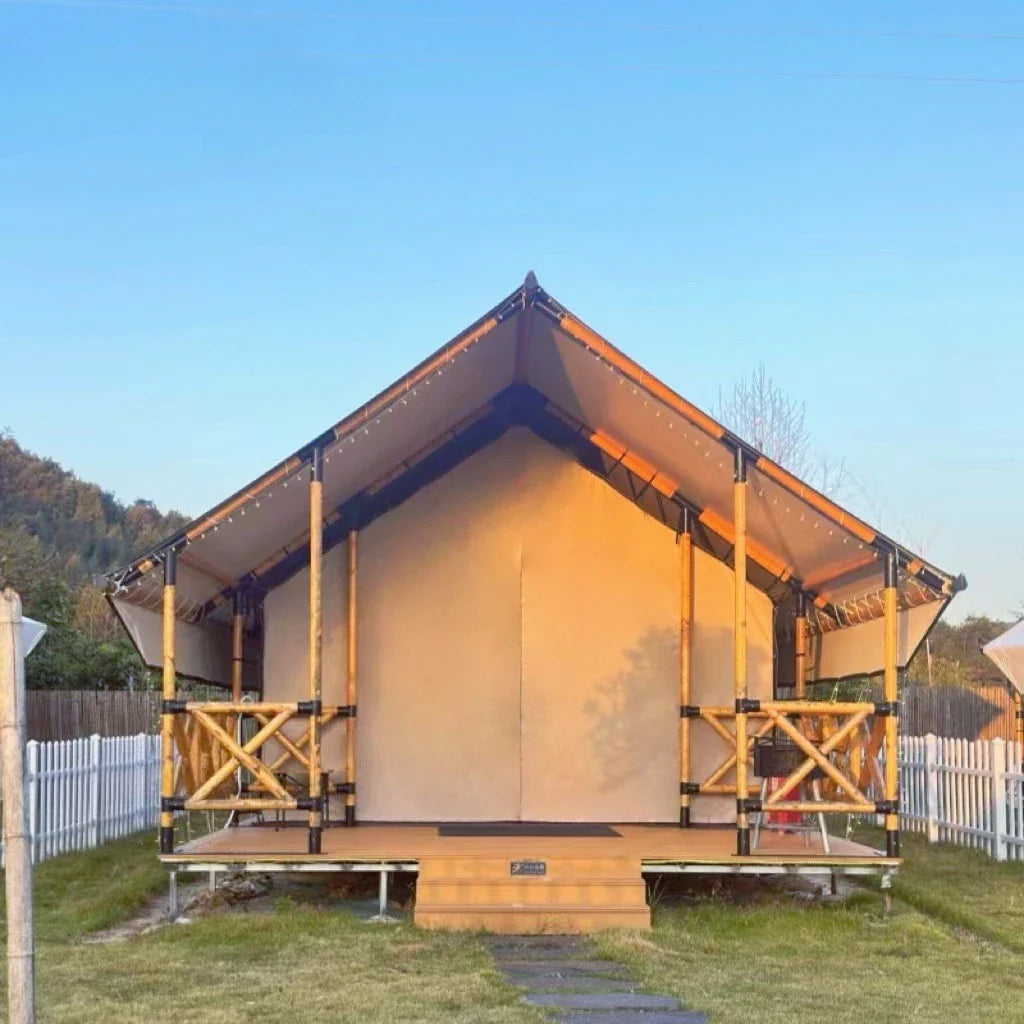 Outdoor Camping Tents, Hotel Camping Bases, Large Wooden House Accommodation, Suitable for Camping, Customizable Large Capacity
