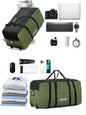 Outdoor Camping Picnic Equipment Storage Box, Tent Supplies Storage Box with Wheels, Large-Capacity Oversized Travel Bag