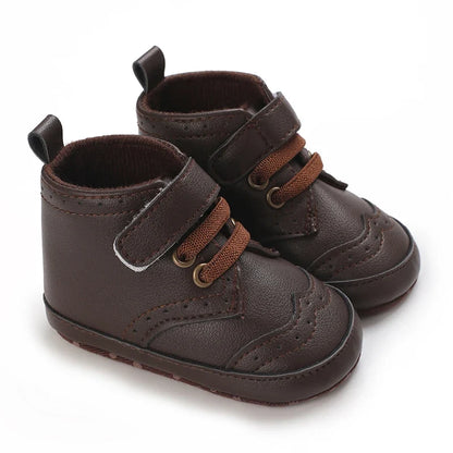 Baby Learning Walk Shoes, Striped PU Sports Shoes for Infants 0-18m