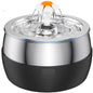 3L Auto Stainless Steel Cat Fountain 102 Oz Pet Water Dispenser Filter with Faucet Automatic Water Feeder for Cats Dogs Rabbits