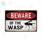 Wildlife Warning Signs Beware Of The Pig Snakes Metal Sign Animals Tin Plate Wild Forest Warning Plaque Retro Wall Stickers Sign