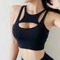 Nylon Elastic Sexy Sports Bra for Women Yoga Top
