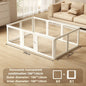 Indoor Playpen Dog Fence Cage with Gate Big Portable Dog Fences Acrylic Transparent Panel Pet Fences Household Puppy Supplies