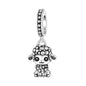 Hot Sale 925 Sterling Silver Dog Cat Cute Pet Animals Pendant Birthday Party Gift for Women Bangle Bracelet Necklace DIY Jewelry