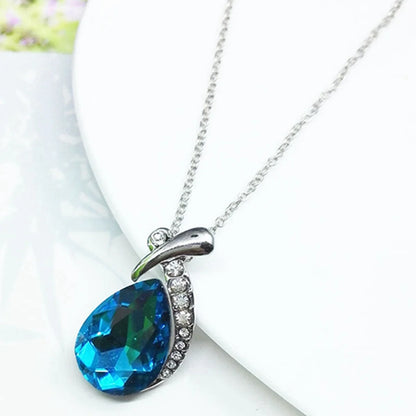 Fashion Silver Color Necklace Earrings Cubic Zirconia Jewelry Sets Elegant Crystal Zircon Jewelry Women Wedding Jewelry Set