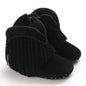 Western Denim Baby Winter Boots, Fashion Warm Casual First Walkers Shoes for Boys Girls 0-18 Months ﻿