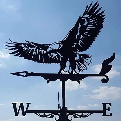 Metal Weathervane,Witch Iron Weather Vane,Sea Rover Wind Direction Indicator,Garden Decoration,Outdoor Roof Decoration,Gardening
