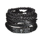 MeMolissa New Fashion Braided Wrap Leather Bracelets for Men High Quality Vintage Charm Wood Beads Ethnic Tribal Wristbands