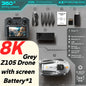 Lenovo Z105 GPS Foldable Drone 8K Dual Camera Brushless Optical Flow 4.3" Screen RC 15Mins Flight FPV Quadcopter Drone
