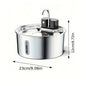 3L Stainless Steel Wireless Recharging Sensor Pet Cat Water Fountain Auto Drinking Fountain For Cats Dog Drinker Dispenser Bowl
