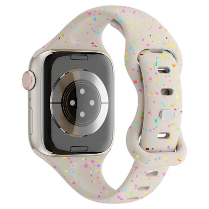 Apple Watch Slim Confetti Speckle Silicone Band