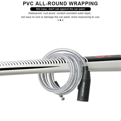 RIDERACE Bike Portable Anti-theft Ring Lock Scooter Electric E-Bike Road High Security Bike Lock Sliver Bicycle Cable Locks