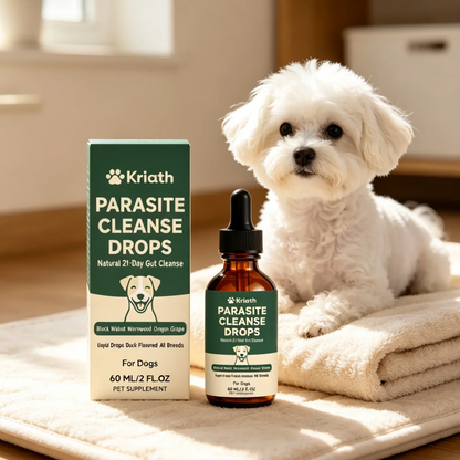 Kriath Pet Digestive Supplement Drops Digestive Comfort Gastrointestinal Health Immune Support Gentle Dog Nutrition Supplement
