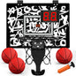 Indoor Outdoor Basketball Hoop for Kids, Mini Hoop with Scoreboard & 3 Balls, Basketball Toys Gifts for 3+ Year Old Boys Girls