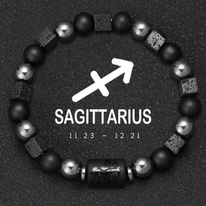 Sagittarius Zodiac Bracelet Natural Stone