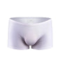 Ice silk underwear men's seamless ultra-thin transparent boxer shorts sexy one piece summer breathable youth tide four corners