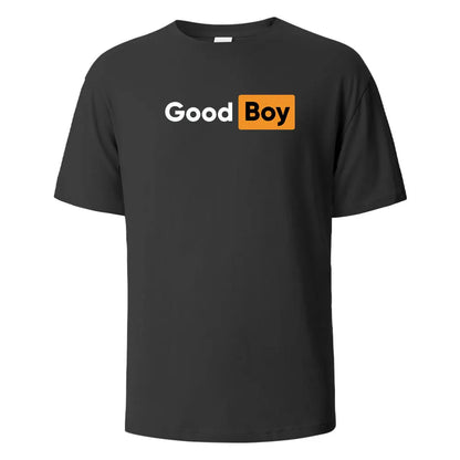 Good Boy Print T-Shirt Summer Tees For Men Women 100% Cotton O-neck Oversize Casual Short sleeved Tops