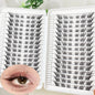 32Rows Fox Eye Manga False Eyelashes Large Capacity Tapered Thick Segmented Individual Cluster Lash Extensions Enlarge Eyes