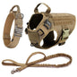 Tactical Vest Pet German Shepherd Golden Retriever Tactical Training Dog Harness and Leash Set For All Breeds Dogs