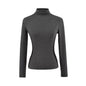 Women's High Neck Slim Fit Fleece Base Layer Top