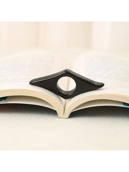 Transparent Acrylic Book Page Holder Thumb Book Holder Ring Book Opener Bookmark Reading Accessories for Teachers Literary Reade