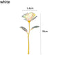 Valentine's Day Creative Gift 24K Foil Plated Rose Gold Rose Lasts Forever Love Wedding Decor Lover Lighting Roses Creative Gift