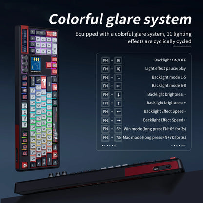 SKYLOONG GK104 Pro Wireless Mechanical Keyboard 100% Custom Keyboard Hot-Swapp Low-noise Switch for PC Gamer Office Accessories